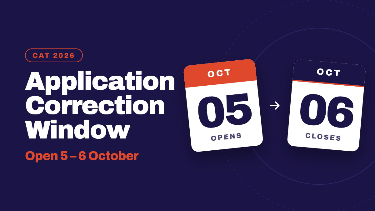 CAT Application Correction 2026: Edit Window Opens at 10 AM on October 5
